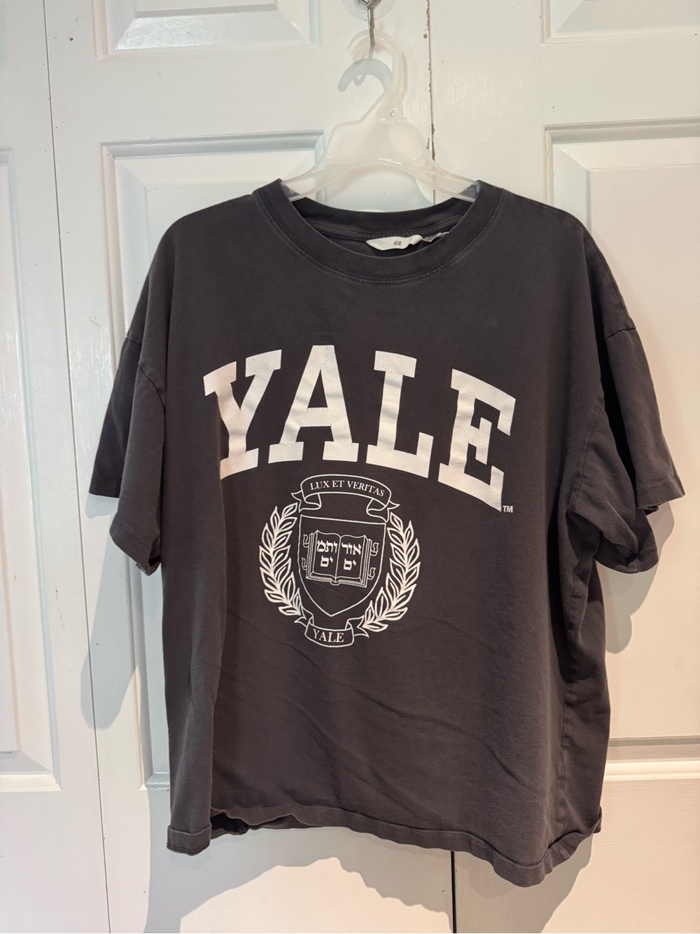 H&M Charcoal Gray YALE Graphic Tee